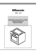 Rasonic ROV-630 Operating And Installation Instructions preview