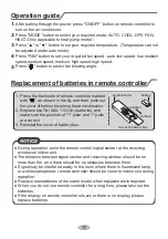 Предварительный просмотр 21 страницы Rasonic RS-S12KE Operating Instructions Manual