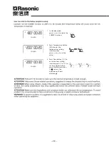 Preview for 29 page of Rasonic RSG-TT203/W Operation Manual