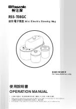 Rasonic RSS-T08GC Operation Manual preview