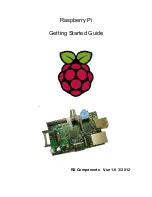 Preview for 1 page of Raspberry Pi A Getting Started Manual