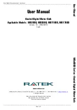 Preview for 1 page of Ratek WB 000D Series User Manual