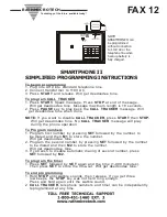RATH MICROTECH SMARTPHONE II Simplified Programming Instructions preview