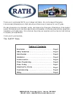 Preview for 2 page of Rath 2100-CL9 Installation & Operation Manual