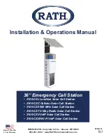 Предварительный просмотр 1 страницы Rath 2100-CSL Installation & Operation Manual