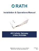 Rath 2100-LTEGSM4 Installation & Operation Manual предпросмотр