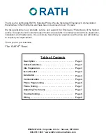 Preview for 2 page of Rath 2100-PPL Installation & Operation Manual