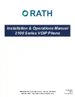 Rath 2100 Series Installation & Operation Manual preview