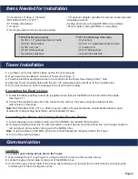 Preview for 4 page of Rath 2100-TPC Cellular 120v Tower Installation & Operation Manual