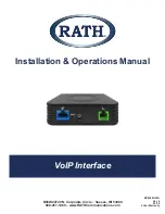 Preview for 1 page of Rath 2100 Installation & Operation Manual
