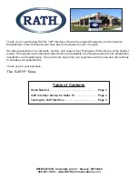 Preview for 2 page of Rath 2100 Installation & Operation Manual