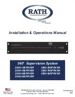 Rath 2500-12SPRVSR Installation & Operation Manual предпросмотр