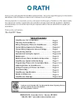 Preview for 2 page of Rath 2500-205D Installation & Operation Manual