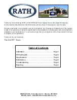 Preview for 2 page of Rath 2500-PWR24U Installation & Specifications Manual