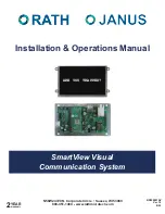 Rath JANUS SmartView Installation & Operation Manual предпросмотр