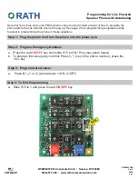 Rath RP8500LPSA Programming Instruction preview