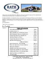 Preview for 2 page of Rath SmartRescue 5 Installation & Operation Manual