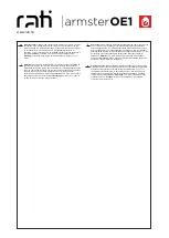 Preview for 2 page of Rati Armster OE1 User Manual