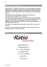 Preview for 22 page of Ratio Electric HOME BOX Manual