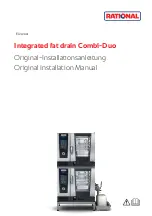 Rational Integrated fat drain Combi-Duo Original Installation Manual предпросмотр