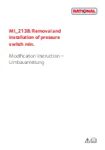 Предварительный просмотр 1 страницы Rational MI 2138 Modification Instruction