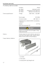 Preview for 22 page of Rational Ultravent XS Series Original Installation Manual