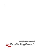 Rational VarioCooking Center 112 Installation Manual предпросмотр