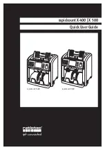 Preview for 1 page of ratiotec rapidcount X 400 Quick User Manual