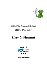 Предварительный просмотр 1 страницы Ratoc Systems 16Bit PC Card Adapter PCI Board REX-PCICA1 (Japanese) User Manual