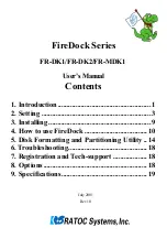 Ratoc Systems FireDock FR-DK1 User Manual preview