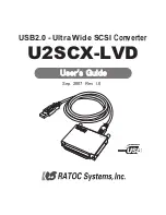 Ratoc Systems U2SCX-LVD User Manual preview