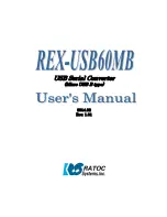 Ratos Systems REX-USB60MB User Manual предпросмотр