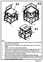 Preview for 2 page of RATTAN WF197108AAB Assembly Instruction Manual