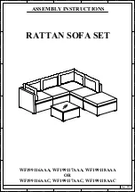 Preview for 1 page of RATTAN WF199116AAA Assembly Instructions Manual