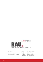 Предварительный просмотр 44 страницы Rau adlatus 150 Operating Manual