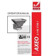 Rauch 2.1 Operator'S Manual preview