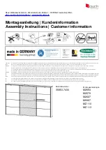 Предварительный просмотр 1 страницы Rauch 35853.7430 Assembly Instructions Manual