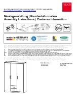 Предварительный просмотр 1 страницы Rauch Albero 12550.60 Assembly Instructions Manual