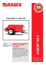 Предварительный просмотр 1 страницы Rauch AXENT 90.1 Operator'S Manual