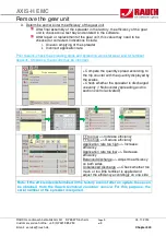 Предварительный просмотр 108 страницы Rauch AXIS-H 30.1 EMC Service Manual