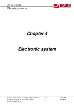 Предварительный просмотр 22 страницы Rauch AXIS-H EMC Series Service Manual