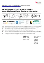 Предварительный просмотр 1 страницы Rauch Borba M2662 Assembly Instructions Manual