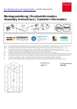 Rauch Celle 48121.1 Assembly Instructions Manual предпросмотр