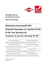 Rauch Kuhn RV 2M 1 Assembly Instruction Manual предпросмотр