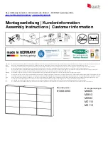 Предварительный просмотр 1 страницы Rauch M2576 M9988 MZ110 Assembly Instructions Manual