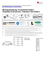 Предварительный просмотр 1 страницы Rauch Noosa M1521 Assembly Instructions Manual