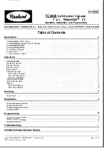 Preview for 1 page of Rauland-Borg TC4400 Operation, Installation And Programming