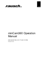 Предварительный просмотр 1 страницы Rausch minCam360 Operation Manual