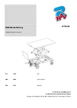 Preview for 1 page of rav KTE100 Manual