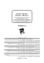 Ravaglioli RAV 755 Instructions Manual preview